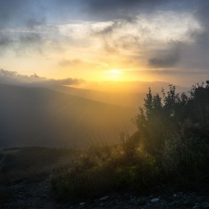 Закат на горе Коклюк
